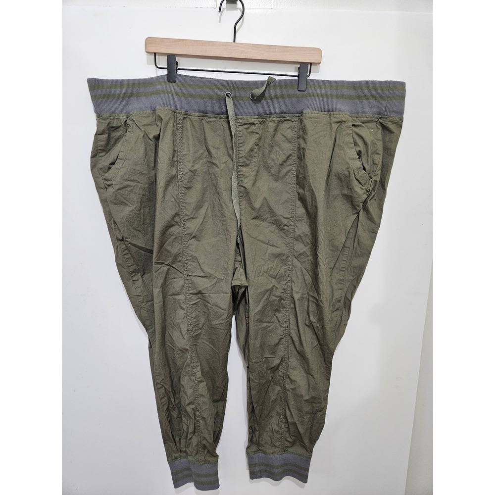 Torrid Womens Plus Size 5R Olive Green FeelTheFit Utility Joggers Pants 17656931